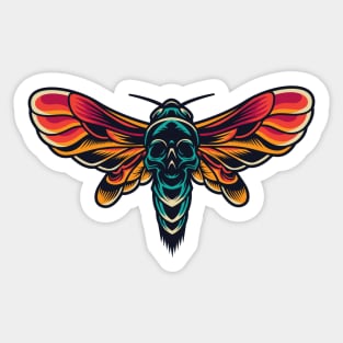 butterfly skull Sticker